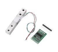 sourcing map Digital Load Cell Weight Sensor 1KG + HX711 Module Weighing Sensor 24 Bit Precision A/D Dual-Channel for DIY Portable Electronic Kitchen Scale Kit
