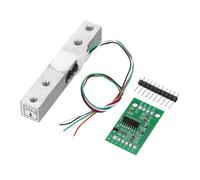 sourcing map Digital Load Cell Weight Sensor 20KG + HX711 Module Weighing Sensor 24 Bit Precision A/D Dual-Channel 20x33mm for DIY Portable Electronic Kitchen Scale Kit