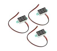 sourcing map Digital Voltage Meter 2-Wire DC4.5V-30V 0.36 Inch Red Green Blue Mini Display Panel for Vehicle Voltage Measurement Pack of 3