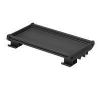 sourcing map DIN Rail Mount Carrier for 210mm x 72mm PCB, Housing, Bracket, Black