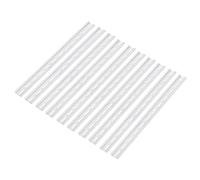 sourcing map DIN Rail Slotted Aluminum Mounting Guide 15 Inch x 1.4 Inch x 0.3 Inch for Equipment Installation Pack of 10 Pcs