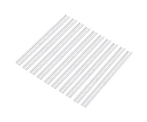 sourcing map DIN Rail Slotted Aluminum Mounting Guide 15 Inch x 1.4 Inch x 0.3 Inch for Equipment Installation Pack of 10 Pcs