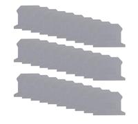 sourcing map DIN Rail Terminal Block End Cover, D-UK2.5 Terminal Baffle End Cover for DIN Rail Mounted Terminal Block(Gray, Pack of 30)