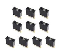 sourcing map DIP Switch BCD Code Thumb Wheel Switch KM2 0-9 Digital Black 30 x 18 x 8 mm 10 Pcs