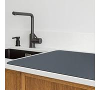 sourcing map Dish Drying Mat, 19.3" x 15.4" Water Absorbent Drainer Mats with Non-Slip Rubber Backed Heat Resistant for Kitchen Counter Dish Rack, Gray