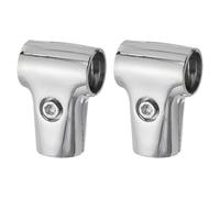 sourcing map Display Rack Clamp 2pcs 0.98 Inch 25mm Shelf Display Rack Clamp Aluminum Alloy Tee Pipe Fittings Drying Rack Connection Fastening Joint