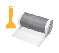 sourcing map Disposable Shower Drain Cover Hair Catcher, 12cm x 5m Self Adhesive Mesh Hair Stopper with Removal Tool for Bathroom Kitchen Linear Drain