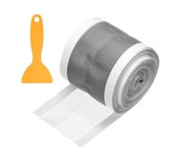 sourcing map Disposable Shower Drain Cover Hair Catcher, 7cm x 10m Self Adhesive Mesh Hair Stopper with Removal Tool for Bathroom Kitchen Linear Drain