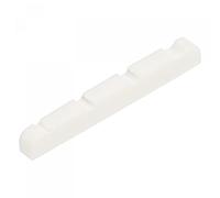 sourcing map DIY Guitar 4 String Bridge Bone Nut for Acoustic Guitar Replacement Folk White 1pcs