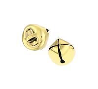 sourcing map DIY Small Bells, 11mm/0.43-Inch 100pcs, Craft Bells Bulk DIY Bells for Christmas Festival Decoration Party Home, Golden