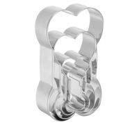 sourcing map Dog Bone Cookie Cutter Set Assorted Sizes Stainless Steel Homemade Treats Biscuit Baking Pastry Candy Cookie Cutters Molding for Pastry Fondant Cake