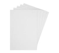 sourcing map Dollhouse Wallpaper and Flooring Set 12 Inch x 8 Inch White Elegant Paper Floorboards 5 Pcs