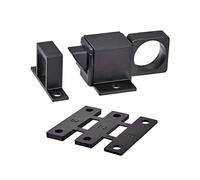 sourcing map Door Bolt Latch, Aluminum Alloy Security Automatic Window Gate Spring Bounce Lock (Black)