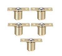 sourcing map Door Cabinet Closet Drawer 12.5mm Shaft Dia Brass Ball Catch Latch Catcher 5 Sets