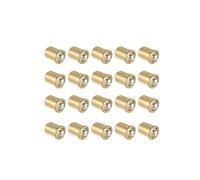 sourcing map Door Cabinet Closet Drawer 5mm Dia Brass Ball Catch Latch Catcher 20pcs