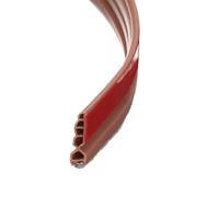 sourcing map Door Draft Stopper, Self Adhesive Door Sweep for Bottom of Door with Brush for Keeping Out Cold, Inside and Outside Door, Door Bottom Seal Blocker Noise (3Ft, Brown)