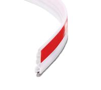 Sourcing Map Door Draft Stopper, TPE Material, White, 3Ft x 1.6In x 0.3In, Self-Adhesive, Noise Reducing, Door Seal
