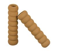 sourcing map Door Handle Covers, 8Pcs 5.51" Nitrile Rubber Sleeves Door Knob Covers Handle Protector for Home Hot Cold Door Front Door Brown