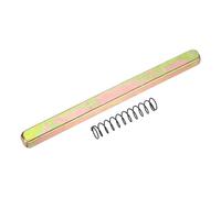sourcing map Door Knob Spindle, 110mm Spare Door Handle Spindle Bar with Spring, Vintage Straight Knob Replacement Parts for Mechanical Locks, Gold Tone
