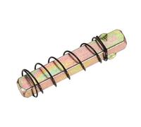 sourcing map Door Knob Spindle, 55mm Spare Door Handle Spindle Bar with Limit Spring, Vintage Straight Knob Replacement Parts for Mechanical Locks (Gold Tone, 7mm)