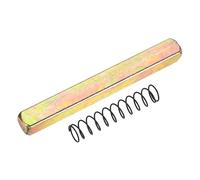sourcing map Door Knob Spindle, 70mm Spare Door Handle Spindle Bar with Spring, Vintage Straight Knob Replacement Parts for Mechanical Locks, Gold Tone
