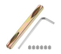 sourcing map Door Knob Spindle, 85mm Long Spare Door Handle Spindle Bar with Hex Screws & Wrench, Square Doors Handles Lock Replacement for Furniture Assembly, DIY Projects, Gold