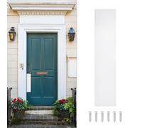 sourcing map Door Push Plate, 4 x 16 Inches Aluminum Push Door Plate Door Kick Plate, 1.5mm (1/16 Inch) Thickness, for Exterior Front Door or Back Door, White (Single Pack)