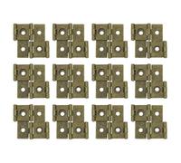 sourcing map Double Acting Hinges Folding Screen, 12Pcs 1.85" Double Swing Hinges Retro Style 270 Degree Rotation Screen Door Hinges, Bronze