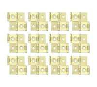 sourcing map Double Acting Hinges Folding Screen, 20Pcs 1.85" Double Swing Hinges Retro Style 270 Degree Rotation Screen Door Hinges, Gold Tone