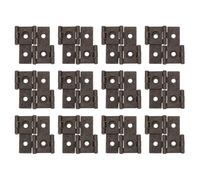 sourcing map Double Acting Hinges Folding Screen, 20Pcs 1.85" Double Swing Hinges Retro Style 270 Degree Rotation Screen Door Hinges, Copper Red