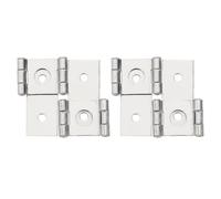 sourcing map Double Acting Hinges Folding Screen, 2Pcs 2.13" Double Swing Hinges Retro Style 270 Degree Rotation Screen Door Hinges, Nickel Silver