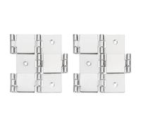 sourcing map Double Acting Hinges Folding Screen, 2Pcs 2.99" Double Swing Hinges Retro Style 270 Degree Rotation Screen Door Hinges, Pure White