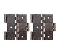 sourcing map Double Acting Hinges Folding Screen, 2Pcs 2.99" Double Swing Hinges Retro Style 270 Degree Rotation Screen Door Hinges, Copper Red