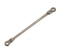 sourcing map Double Box End Wrench 7/16" x 1/2" Extra Long Flex Head 72-Tooth 12-Point Ratcheting Wrenches 180 Degree CR-V Steel for Garage Repair DIY, Black