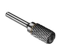 sourcing map Double Cut Tungsten Carbide Rotary File 9/16-inch Head 6mm Shank Cylinder Ball Shaped