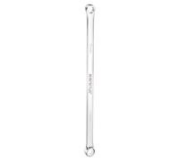 sourcing map Double End Box Wrench 12 x 14 mm Metric 12 Point 0 Degree Offset Extra Long Double End Box Ratcheting Wrench CR-V Polished Long Spanner Tools for Repairs