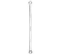 sourcing map Double End Box Wrench 14 x 15 mm Metric 12 Point 0 Degree Offset Extra Long Double End Box Ratcheting Wrench CR-V Polished Long Spanner Tools for Repairs