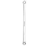 sourcing map Double End Box Wrench 16 x 17 mm Metric 12 Point 0 Degree Offset Extra Long Double End Box Ratcheting Wrench CR-V Polished Long Spanner Tools for Repairs