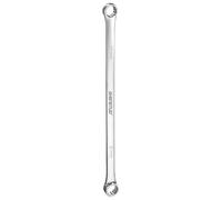 sourcing map Double End Box Wrench 19 x 21 mm Metric 12 Point 0 Degree Offset Extra Long Double End Box Ratcheting Wrench CR-V Polished Long Spanner Tools for Repairs