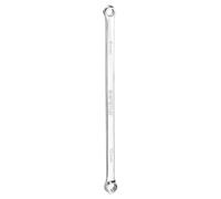 sourcing map Double End Box Wrench 8 x 10 mm Metric 12 Point 0 Degree Offset Extra Long Double End Box Ratcheting Wrench CR-V Polished Long Spanner Tools for Repairs
