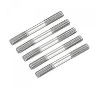 sourcing map Double Ended Stud Screws M4 Thread 35mm Length 5pcs Rod Bolts | 304 Stainless Steel Dual Threaded,for House Maintenance