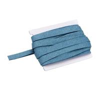 sourcing map Double Fold Bias Binding Tape, 1/2 Inch x 6 Yards Cotton Twill Tape Trim Ribbon for Sewing Wrapping Craft DIY, Blue