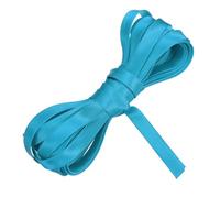 sourcing map Double Fold Bias Tape for Sewing 1/2 Inch x 5.5 Yards Satin Pre-fold Continuous Binding Tape for Seaming Quilting Hemming Binding DIY Crafts, Lake Blue