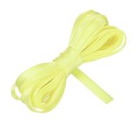 sourcing map Double Fold Bias Tape for Sewing 1/2 Inch x 5.5 Yards Satin Pre-fold Continuous Binding Tape for Seaming Quilting Hemming Binding DIY Crafts, Light Yellow