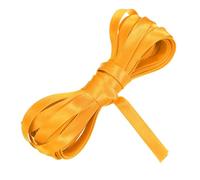 sourcing map Double Fold Bias Tape for Sewing 1/2 Inch x 5.5 Yards Satin Pre-fold Continuous Binding Tape for Seaming Quilting Hemming Binding DIY Crafts, Gold Yellow