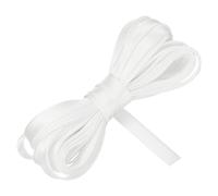 sourcing map Double Fold Bias Tape for Sewing 1/2 Inch x 5.5 Yards Satin Pre-fold Continuous Binding Tape for Seaming Quilting Hemming Binding DIY Crafts, Bright White