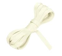 sourcing map Double Fold Bias Tape for Sewing 1/2 Inch x 5.5 Yards Satin Pre-fold Continuous Binding Tape for Seaming Quilting Hemming Binding DIY Crafts, Beige White