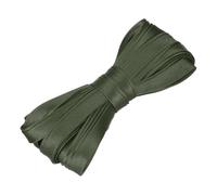 sourcing map Double Fold Bias Tape for Sewing 2/5 Inch x 5.5 Yards Satin Pre-fold Continuous Binding Tape for Seaming Quilting Hemming Binding DIY Crafts, Brown Green