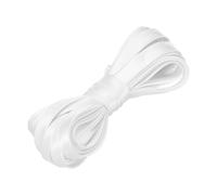 sourcing map Double Fold Bias Tape for Sewing 2/5 Inch x 5.5 Yards Satin Pre-fold Continuous Binding Tape for Seaming Quilting Hemming Binding DIY Crafts, White
