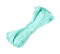sourcing map Double Fold Bias Tape for Sewing 2/5 Inch x 5.5 Yards Satin Pre-fold Continuous Binding Tape for Seaming Quilting Hemming Binding DIY Crafts, Light Green